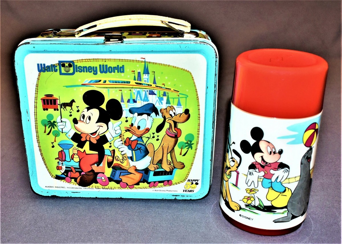 Vintage Walt Disney World 50 Happy Years Metal Collectible Lunch