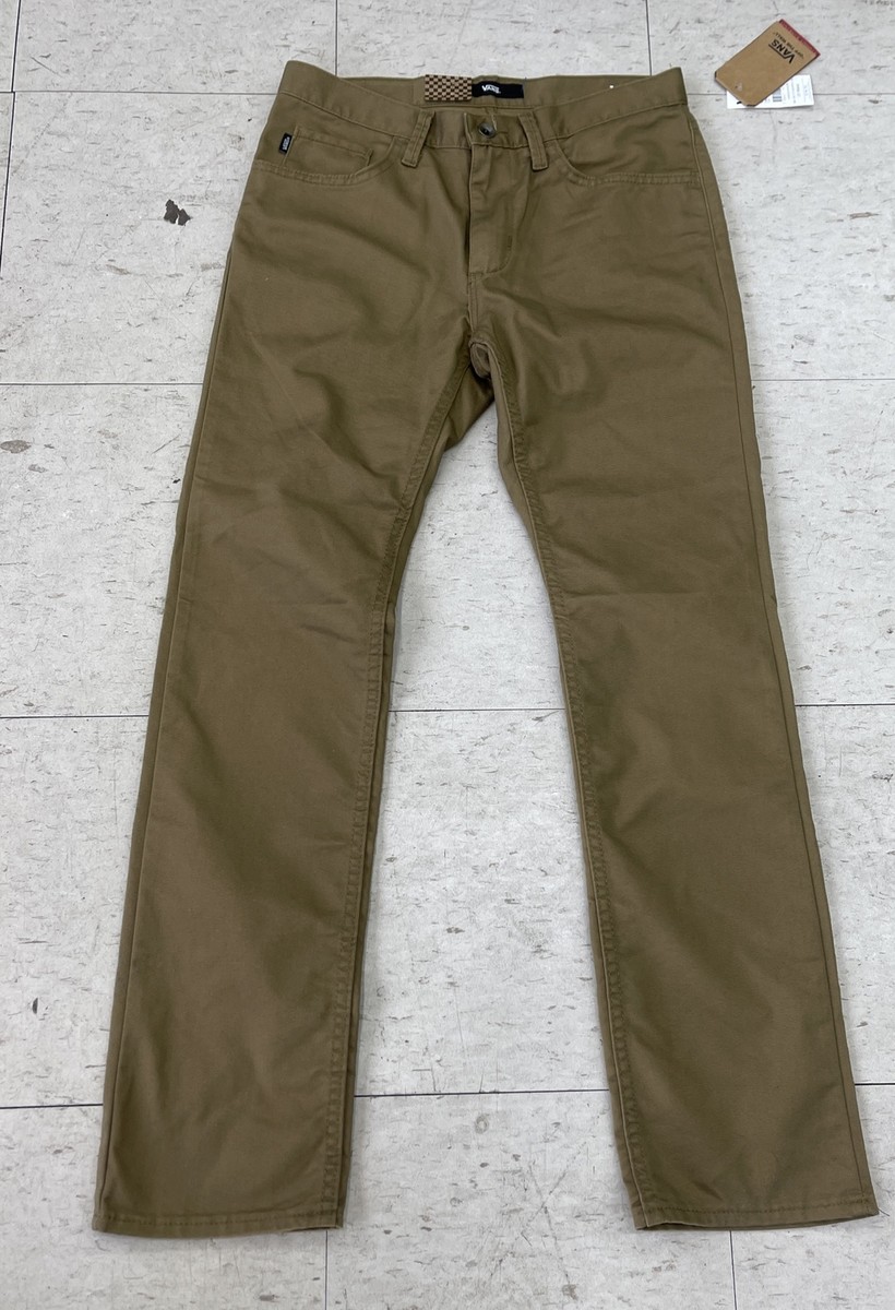 Vans V56 Standard Pants Mens 29 X 30 Tan Beige Skater Y2K Casual