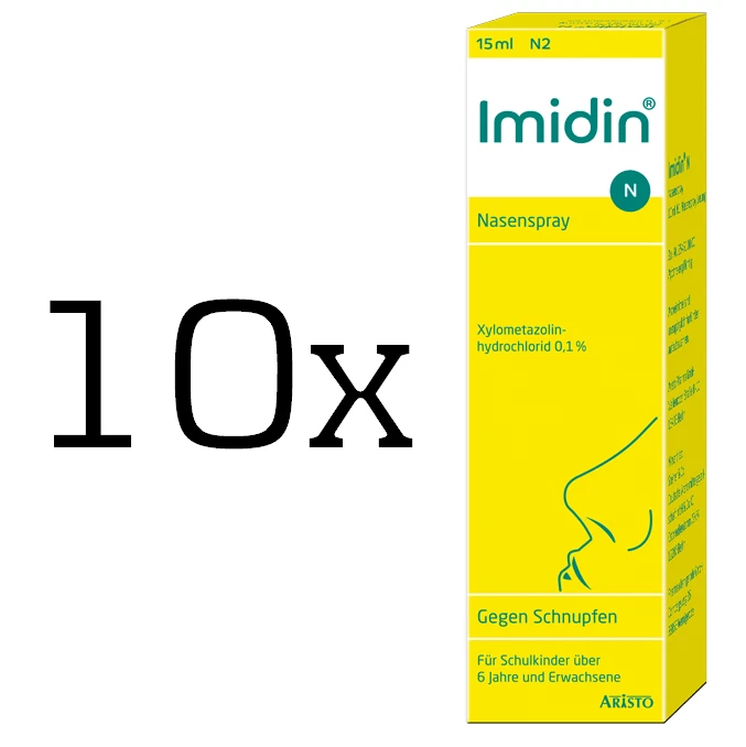 10x IMIDIN N Nasenspray 15 ml, PZN  09440195