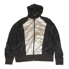 NIKE Windrunner ● Windjacke Windbreaker ● schwarz silber ● Größe: M