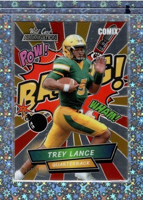   Trey Lance CASE HIT 2021 Wild Card Alumination COMIX 84/199 Orange/Red AC-6