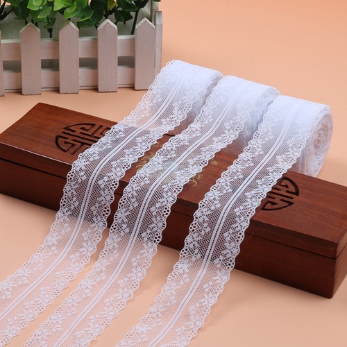 3 Rolls Table Runner Craft Supplies Spitze Braut Gehäkeltes Spitzenband - Bild 9 von 12