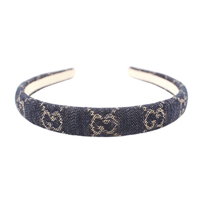 Gucci GG Denim Headband - Blue - NWT