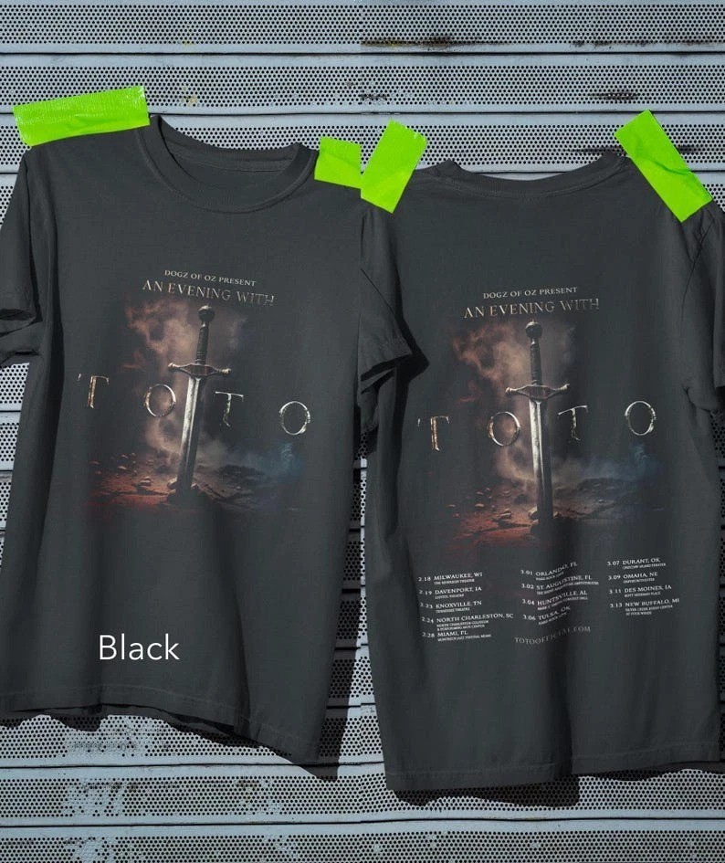 Toto Band North America Tour 2026 T Shirt | eBay
