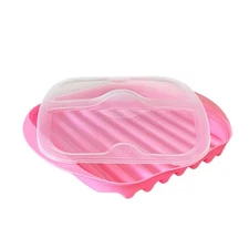 Microwave Bacon Tray with Splatter Lid Safety Quick and with No Mess Microwav...
