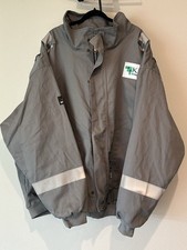 Crude FR Flame-Resistant Insulated Jacket Men  s Size 4XLT- With Reflective Tape