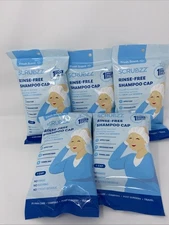 Scrubzz Rinse Free Shampoo Cap Lot Of 5 Waterless Hair Wash Exp 01/27 New Sealed