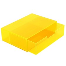 Acrylic Desk Organizer with Drawer for Makeup Vanity Stackable Desktop Storag...