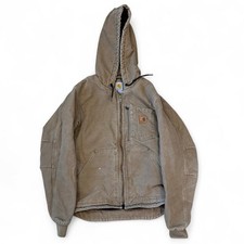 Carhartt Chapman Hooded Canvas Fleece Lined Jacket Men  s Small Workwear Utility