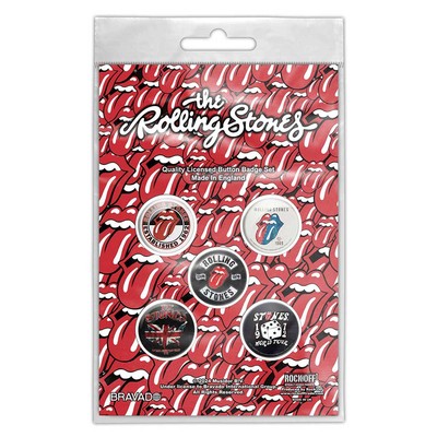 The Rolling Stones 'Tour Collection' Button-Abzeichen-Paket - NEU & OFFIZIELL!