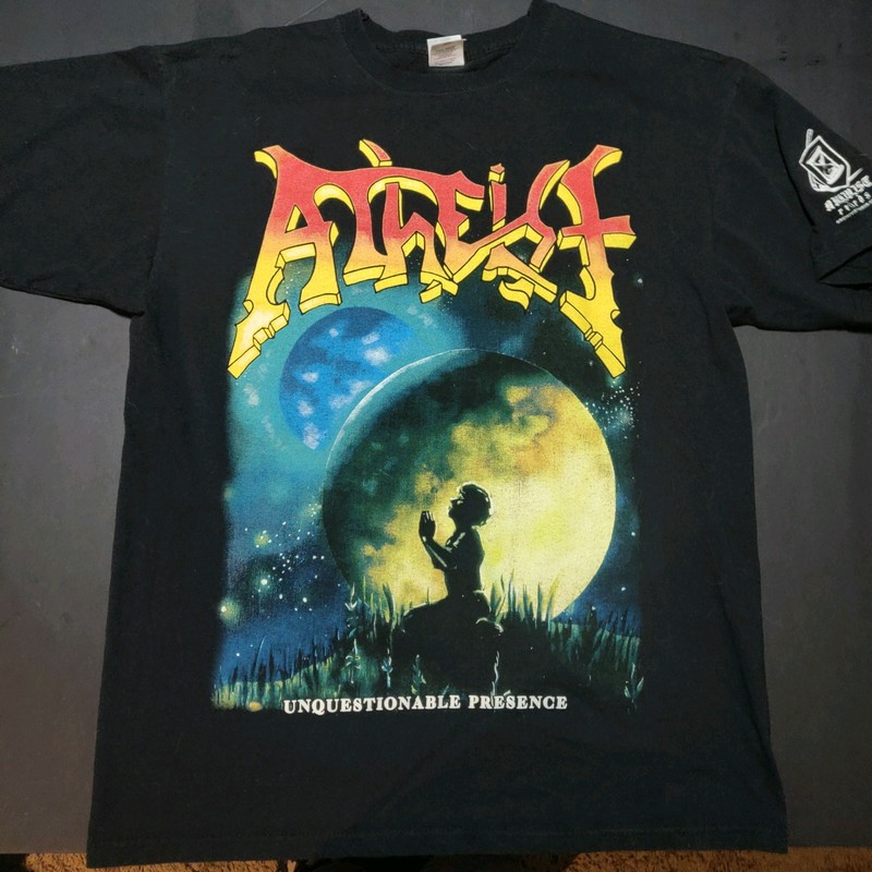 Atheist Band Unquestionable Presence Size Large T-shirt