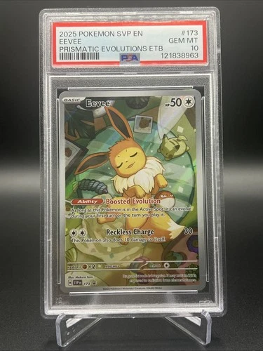 2025 POKEMON SVP EN-SV BLACK STAR PROMO #173 EEVEE PSA 10