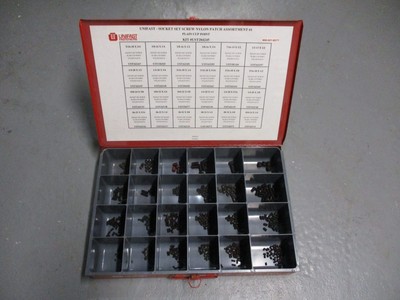 Unifast Socket Set Screw Nylon Patch Assortment w/ Metal Hardware Organizer Box