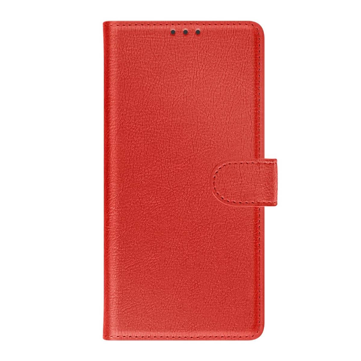 Housse Galaxy A36 Avizar rouge anti-rayure avec clapet rabattable paysage