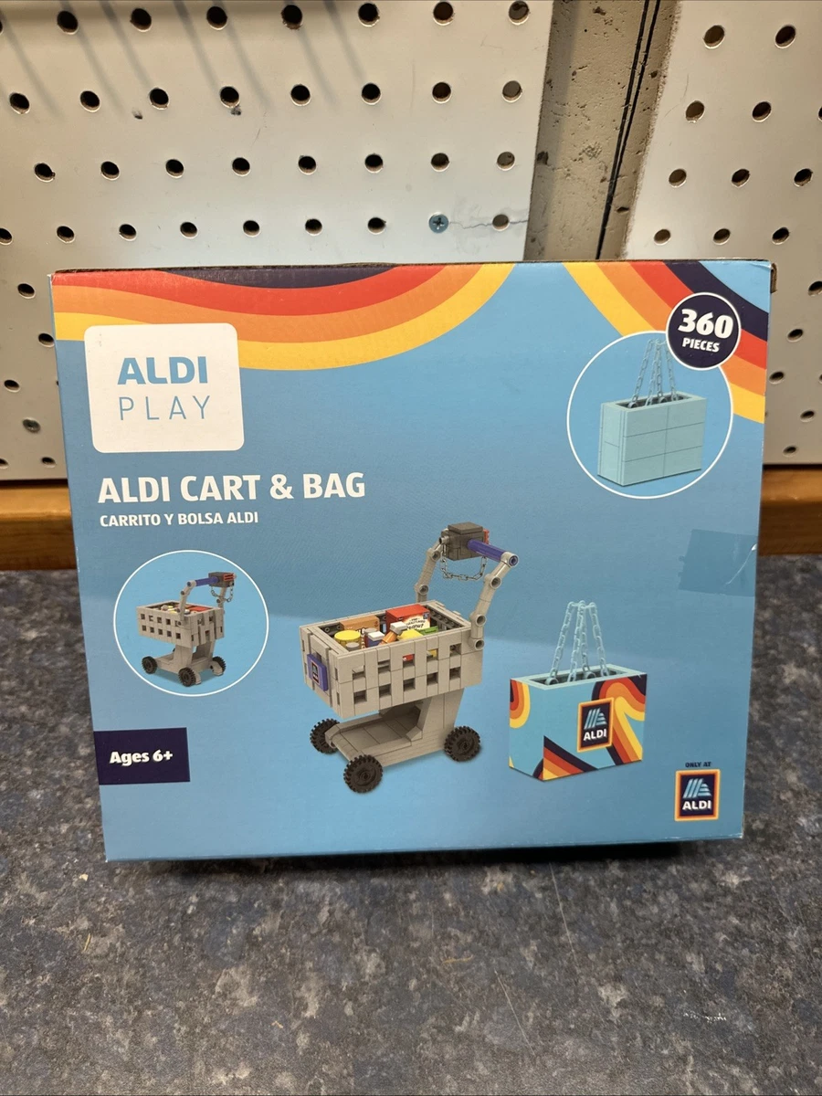 AIQI Carrito De Compras De Juguete – Set De 98 Piezas Con Alimentos Realistas Y Bolsa De Compras, Juego De Rol Para Niños De 3 Años En Adelante