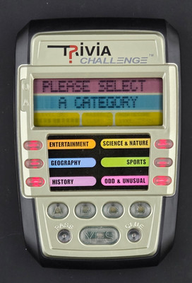 WORKS! Trivia Challenge Handheld Electronic Quiz Game SRV Innovations FREE SHIP!