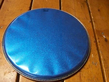 Vintage 60s Remo Sparkltone 13" Batter Blue Sparkle Stage Tom Tom Drum Head USA
