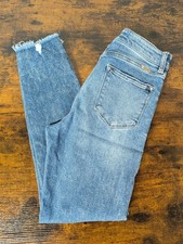 KanCan Jeans Womens 9/28 High Rise Ankle Skinny Distressed Button Fly Fray