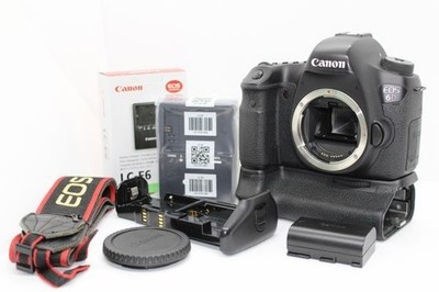 Canon EOS 6D Black Body Digital SLR Camera AB with BG-13 BattGrip Body #Z4453