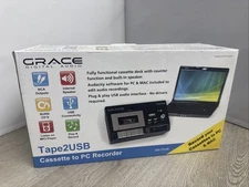 Grace Digital Audio Tape2USB GDI-T2USB Cassette Tape to PC/MAC Converter NEW JD