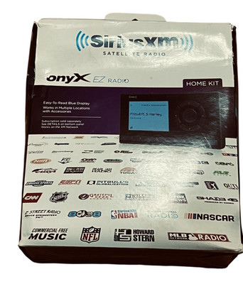 SiriusXM Onyx EZ Satellite Radio Receiver Home Kit XEZ1H1 Black Desktop New