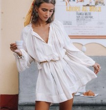 Spell & The Gypsy Love Me Not Tunic Dress Size XS Long Sleeve Mini With Slip