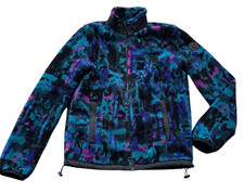 American Eagle Outfitters Fleece Sherpa Full Zip Print JACKET COAT XS