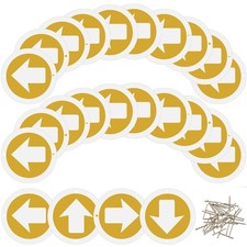 24 Pieces Bright Trail Markers Reflective Trail Marker Round Trail Markers fo...