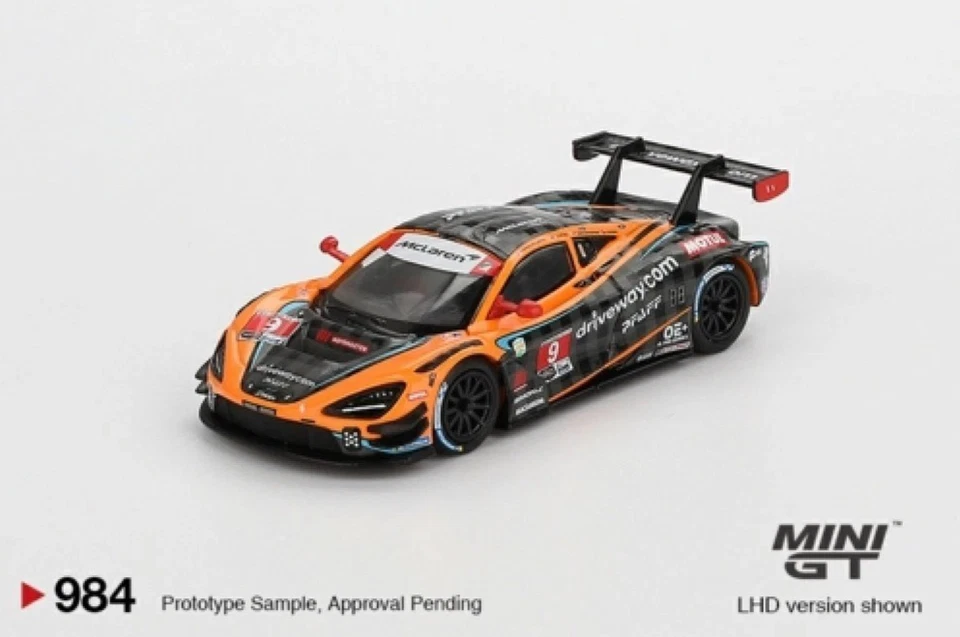 Mini GT 1:64 McLaren 720S GT3 Evo Pfaff Motorsports 2024 IMSA Daytona 24 horas 984 Foto 2 de 4
