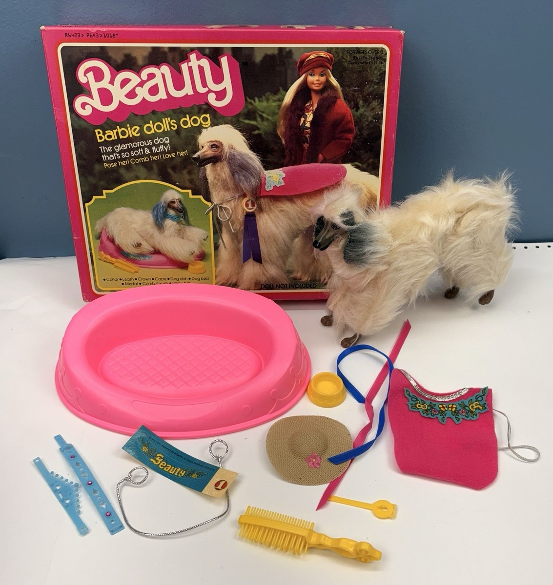 * vintage figure ❀ ブラウンの毛並みが素敵な ワンちゃん 1998 Pet Lovin Barbie with Puppy African American #23008
