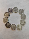 Lot of 10 90% Silver 🔥Roosevelt Dimes🔥 1946- 1957 P D $1 Face #44