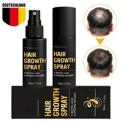 2 x Halo Grow Haarwachstumsspray, natürliches Haarverdichtungsspray für zu Hau
