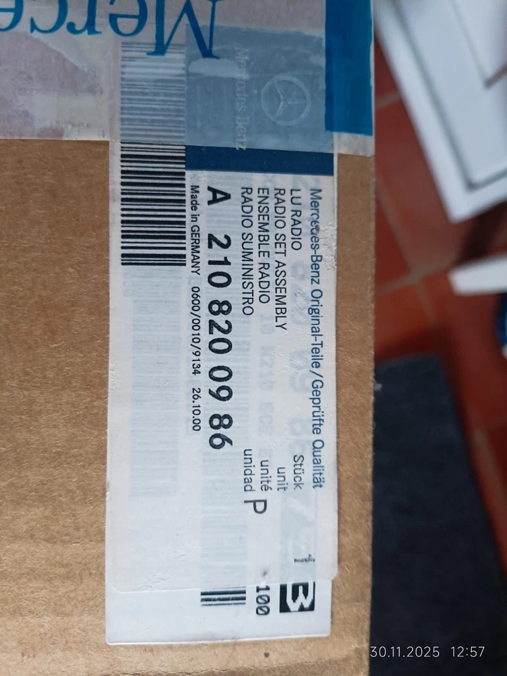 Mercedes Becker Audio 10 Kassetten Radio BE3200 mit CODE - Bild 3 von 4