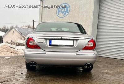  Edelstahl Duplex Sportauspuff Jaguar XJ Typ X350 Bj.03-09 je 115x85mm