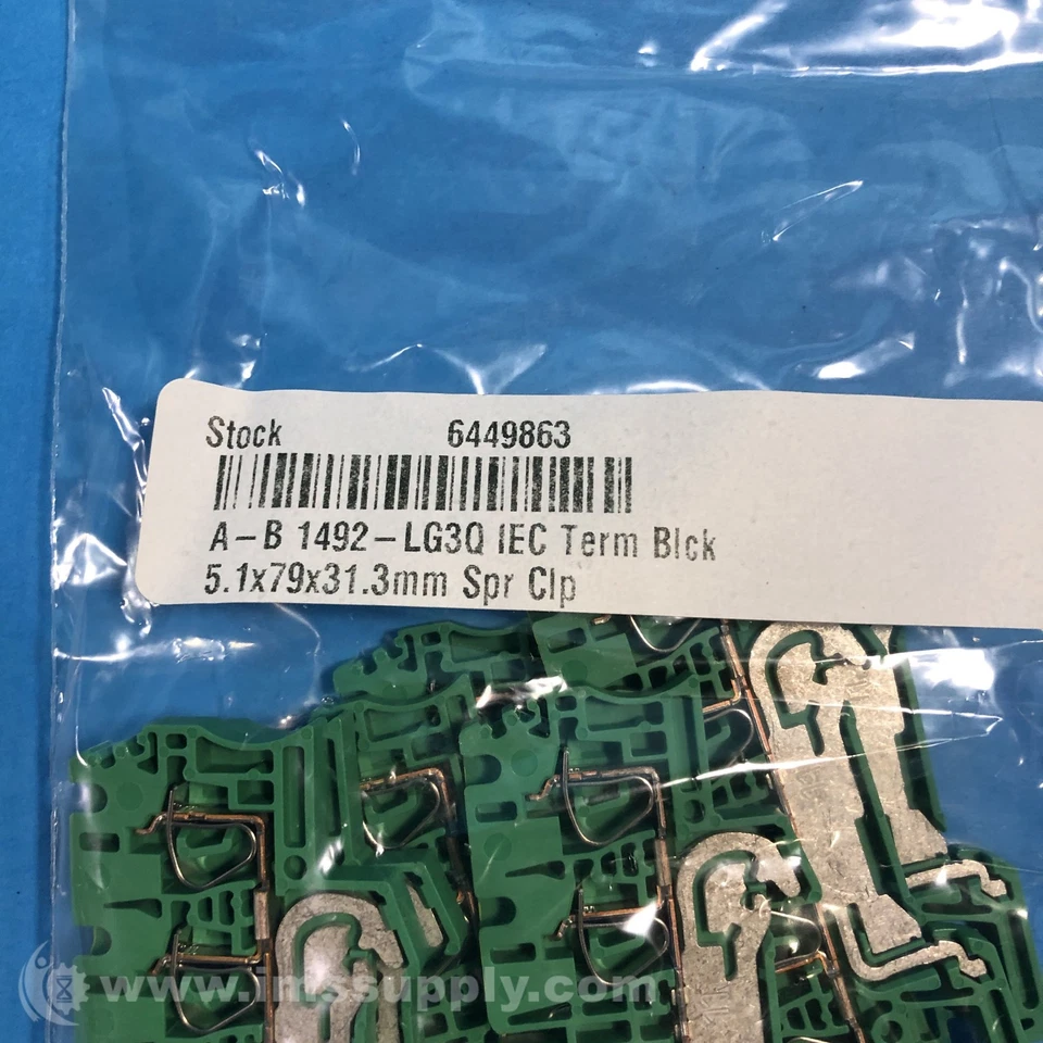 Allen Bradley 1492-LG3Q Bag of 7 Terminal Blocks FNFP - Image 2 of 4