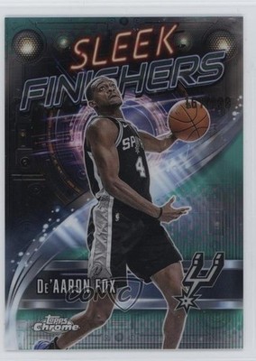 2025 Topps Chrome Sleek Finishers Aqua Refractor /199 De'Aaron Fox #SF-17 11nu