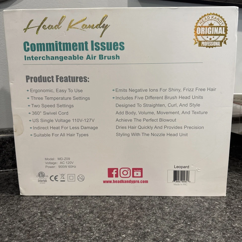 Revolution NIB Head Kandy Commitment Issues Interchangeable Air Brush (5 Heads) - Image 3 of 4