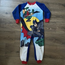 Vintage Batman Robin Pajama Sleeper Size 7 Dr. Denton