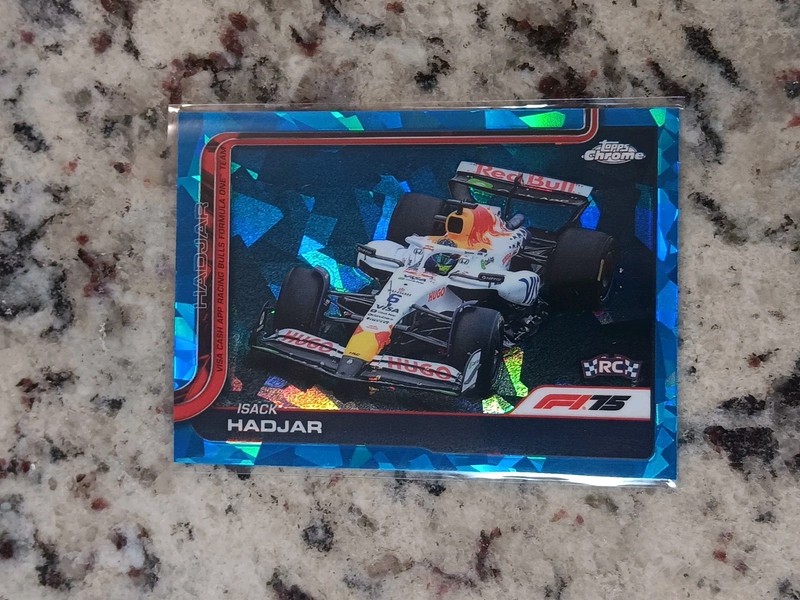 2025 Topps Chrome Sapphire F1 Formula 1 Isack Hadjar Rookie Car RC #84