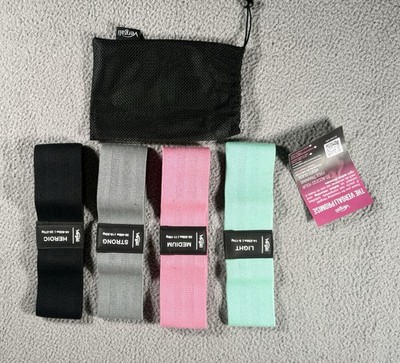 NWOT Resistance Bands for Working Out with Workout Guide 4 Booty Bands W/bag
