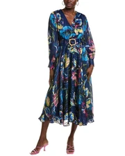 Elie Tahari Milena Midi Dress Women's