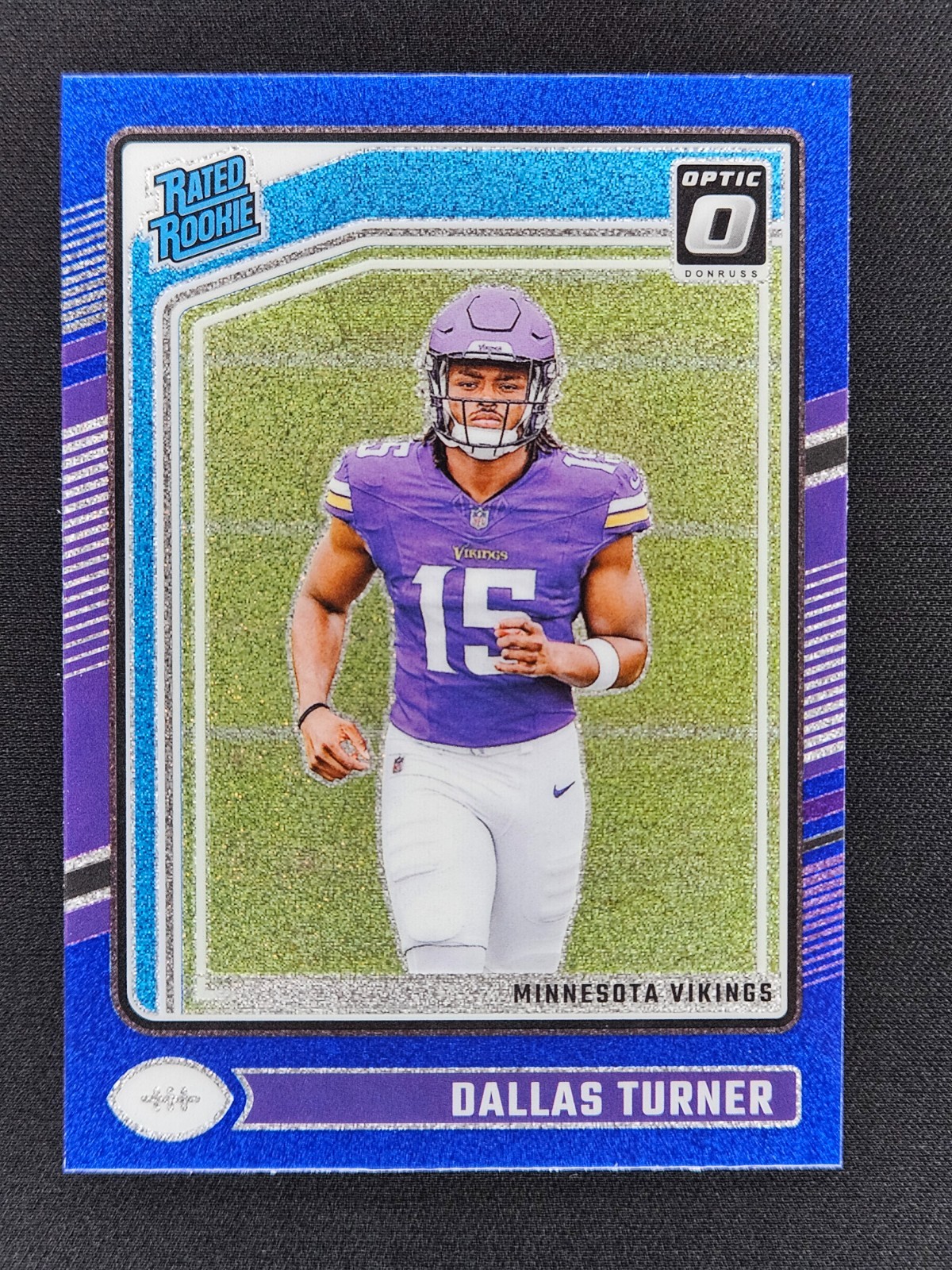 2024 Panini Donruss Optic - Rated Rookie Dallas Turner #224 Blue Glitter SSP