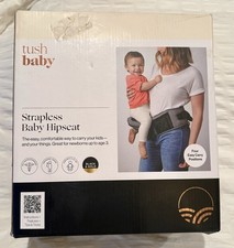 Tushbaby Strapless Hipseat Hip Seat Baby Carrier Black and Gold Newborn - Age 3