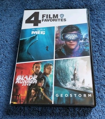 The Meg/Ready Player One/Blade Runner 2049/Geostorm DVD 4 Film Favorites