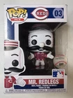 Funko Pop! MLB: Cincinnati Reds - Mr. Redlegs #3 With Protector