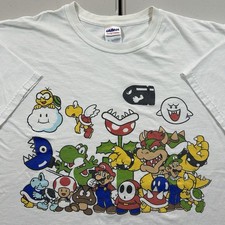 Vintage Nintendo 2010 Graphic Shirt Size XL Mario Luigi Bowser Yoshi Video Game