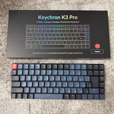 Keychron K3 Pro Wireless JP Gray Black Keyboard Used Tested