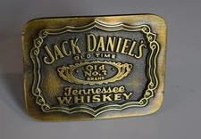 1993 Jack Daniels Tennessee Whiskey Vintage Old no 7 Belt Buckle K-190