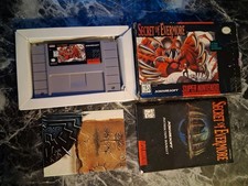 Secret of Evermore SNES Complete CIB W/ Poster Authentic Tested Saves 