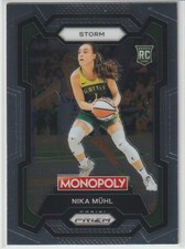 2024 Panini WNBA Monopoly Prizm - NIKA MUHL - RC ROOKIE #4 - Seattle Storm